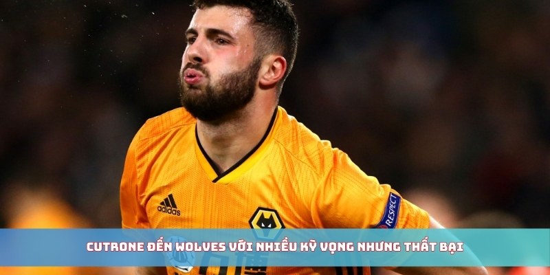 Cutrone đến Wolves với nhiều kỳ vọng nhưng thất bại